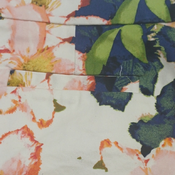 J. Crew High Waist Pink and Green Floral Shorts - Picture 8 of 14